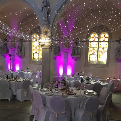 Effets lumineux soirée mariage Vosges